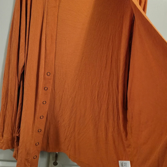 Torrid Burnt Orange Ribbed Cardigan - Picture 4 of 7